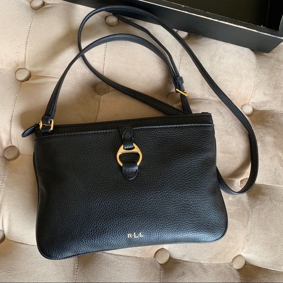 ralph lauren small black purse